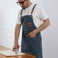 thumbnail image 5 of Chef's Apron with large pocket cotton canvas cross back Heavy Duty adjustable work apron, 5 of 5
