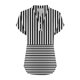 thumbnail image 5 of Vestidos Casuales Para Mujer, Blusas De Mujer De Moda Camiseta informal de manga corta con cuello en V y botones para mujer, 5 of 5