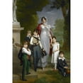thumbnail image 3 of François Gérard 18x24 Black Modern Framed Museum Art Print Titled - Portrait of Louise-Antoinette-Scholastic Gueheneuc, Madame La Marechale Lannes, Duchess De Montebello, with Her Children (, 3 of 5