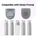 thumbnail image 3 of 5pcs Replacement Stopper, Compatible with Owala FreeSip 19/24/32/40oz, Water Bottle Top Lid Replacement Parts, Bottle Cap Mouth Stopper Gasket Silicone Plug for Owala Accessories(Gray), 3 of 7