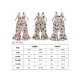thumbnail image 5 of Wassery Infant Baby Girls Romper Cow Head/Flower Print Sleeveless Sling Jumpsuits Flare Pants Bodysuits 6M 9M 12M 18M 24M 3T Toddler Girl Summer Casual Clothes, 5 of 8