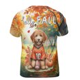 thumbnail image 2 of Hello Fall Goldendoodle Football Welcome Autumn with Leaves Pumpkins All Over Print 3D Shirt Unisex Merch Doodle Dog Lover Gifts Idea - 00012, 2 of 6
