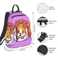 thumbnail image 2 of Disketp Corgi In Sushi Roll Mochila Ligera e Impermeable, Mochila de Día Resistente para Viajes, Senderismo y Uso Diario para Hombre y Mujer, 2 of 7