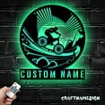 thumbnail image 5 of Craftnamesign Custom Mountain Bike Metal Wall Art LED Light, Custom Bicycle MTB Home Decor, 5 of 5