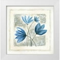thumbnail image 1 of Shamp, Cindy 15x15 White Modern Wood Framed Museum Art Print Titled - Blue Flowers, 1 of 4