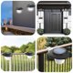 thumbnail image 4 of Round Solar Wall Lights for Outdoor Water Resistant Outside Light for Garden Balcony, 4 of 5
