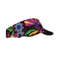 thumbnail image 2 of Disketp Colorful Floral Embroidery Mexican Sun Visors For Women Men Unisex Tennis Golf Visor Hat Adjustable Summer Hats Sport Outdoor Visor Hat Uv Protection Cap, 2 of 8