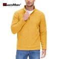 thumbnail image 2 of Men‘s Long Sleeve Fleece Quarter-Zip Spring Autumn Casual Pullover Athletic Sports Sweatershirt Turtleneck Sweater, 2 of 7