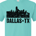 thumbnail image 4 of Inktastic Dallas Texas City Skyline with Grunge T-Shirt, 4 of 5