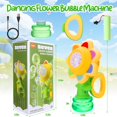 thumbnail image 2 of Máquina de burbujas Vodolo con forma de flor de siete colores con luces para niños de 4 a 8 años, 2 of 6