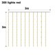 thumbnail image 2 of 1PCS Solar LED Cortina de luz - Control remoto Solar 3X3m 300 Luces Rojas Adepaton CPB-US-DYP561-2, 2 of 4