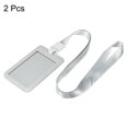 thumbnail image 3 of Unique Bargains Vertical ABS Slide Cover ID Badge Holders with Lanyard, 2 Count, 2 Pack, 3 of 6