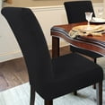 thumbnail image 2 of PiccoCasa Stretch Polyester Spandex Chair Cover, Large Black, 2 of 6