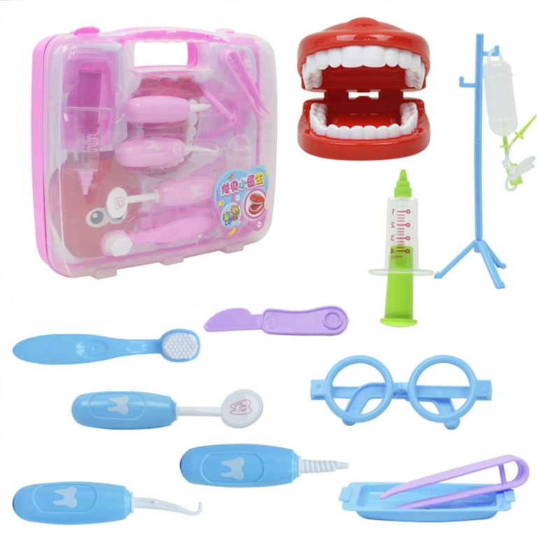 Tarmeek Children's Oral Dentist Play House Toy Set Simulation Dentist  Suitcase Christmas Gifts for Kids 3-12Y 