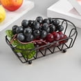 thumbnail image 5 of Avdolw Metal Mesh Food Serving Tray - Durable Stainless Steel Snack Organizer for Chips, Chicken, and Bread - Perfect for Home Dining, Diner, and Catering Spaces,Black, 5 of 5