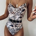 thumbnail image 2 of ANINEO Women Tie Knot Swimsuits Ruched Swimwear Halter Bathing Suit Versatile Hawaii Summer Tropical Brazilian Beachwear, 2 of 5