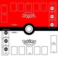 thumbnail image 1 of Playmat for card game with tube stitching, card game mat with zones, trainer for 2 players, 1 of 3