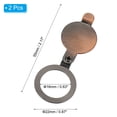 thumbnail image 2 of Uxcell 5/8 Pouces Housse de Visualiseur de Porte en Cuivre pour Maison Appartement Hôtel, Bronze Rouge 2 Pcs, 2 of 6