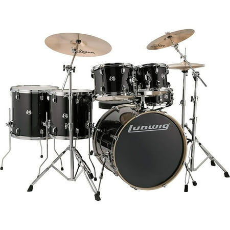 Ludwig Element Evolution 6-Piece Drum Set Black Sparkle - Walmart.com