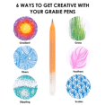 thumbnail image 4 of Kit de Colorear Grabie Bold & Bright con 12 Marcadores de Gel Acrílico, 4 of 8