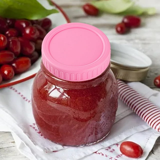 Couvercles de Pots à Grand Ouverture pour la Mise en Conserve et le Rangement - Étanches, Résistants aux Rayures, Système de Bouchon Durable de 86 mm pour Préserver la Fraîcheur et l'Organisation