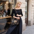thumbnail image 5 of FORMRS Women Crossbody Purse with Chain Strap Vegan Leather Shoulder Handbag, Skeleton with Flowers Pattern, 5 of 7