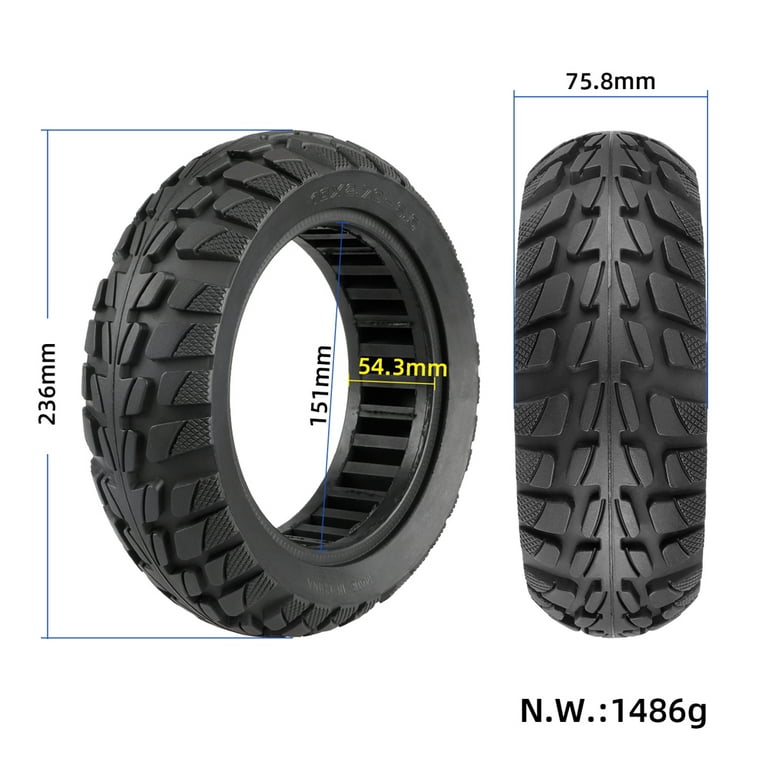 SUIBIAN Electric Scooter Tires, 10 Inch Hollow Solid Tires 10X2.25
