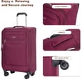 thumbnail image 4 of Juego Set de equipaje 3 piezas Maleta de Mano 18 Pulgadas Bolsa de Viaje Ruedas dobles giratorias, 4 of 10