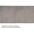 thumbnail image 3 of Custom Size Runner Rug Solid Design Gray Color 26 or 31 inch Wide Pick Your Length Non-Slip Rubber Backing Stair Runner, 3 of 6