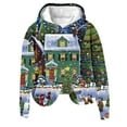 thumbnail image 2 of UPPADA Womens Christmas Graphic Hoodies Cute Funny Xmas Tree Print Sweatshirt Casual Comfy Loose Pullover Tops Womens Hoodie Pullover Multicolor,XL, 2 of 3