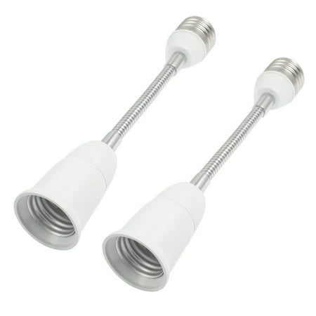 

2X 19cm Long Flexible Goose Neck E27 to E27 LED Light Bulb Extension Adapter