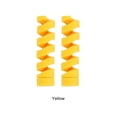 thumbnail image 2 of fastboy 2pcs/set Permanently Adjustable Cable Protector - Prevents Twists And Breakage Soft Silicone Spiral Cable Protector yellow, 2 of 6