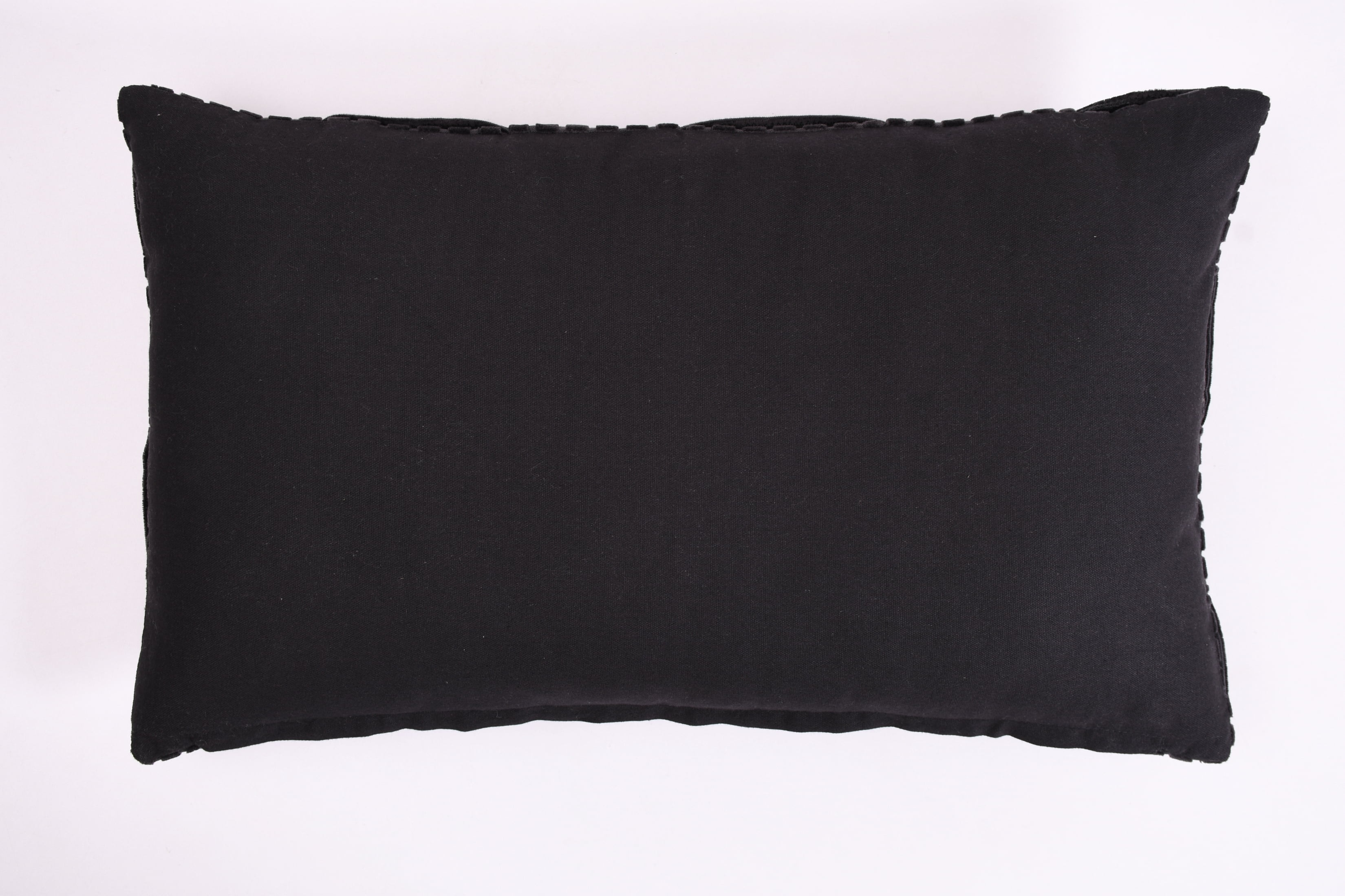 Better Homes & Gardens 14"x24" 2-pack Velvet Woven Throw Pillow Covers, Rich Black