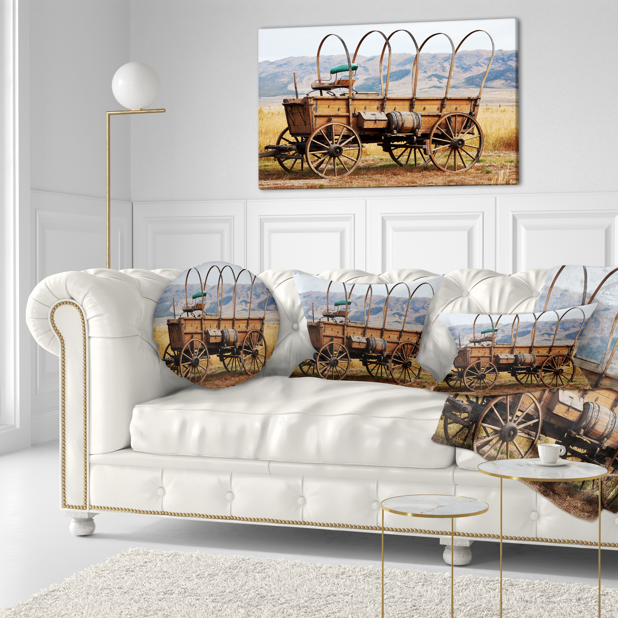 Designart 12" x 20" Brown Polyester Throw Pillow