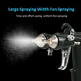thumbnail image 4 of Double 1.4mm Nozzle Dual Heads Two Component Mirror Effect Silver Chrome Air Powered Spray Machine Professional Air Paint Sprayer Spray Machine for Painting Cars Black, 4 of 7