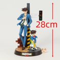 thumbnail image 1 of Detective Conan Kudou Shinichi Conan Edogawa Mouri Ran Haibara Ai Anime estatua decoración colección figurita modelo de juguete Gao Jinjia LED, 1 of 2