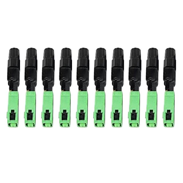 10PCS/Component FTTH SC Single-Mode Fiber SC Fast and Fast Field Assembly Adapter for Cable Entry