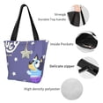 thumbnail image 3 of Lsque Bluey Pattern Beach Tote,Shoulder Handbag,Spacious Tote Bag,Lightweight Travel Bag,Versatile Shopping Bag, 3 of 6