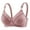 Pink, variant on Womens Wireless Bras Lace Cotton Comfortable Push Up Bra No Underwire Bra Full Support Lift Bralette Everyday Seamless Bras Watermelon Red 42/95