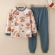 thumbnail image 4 of Ropa interior térmica de invierno para niños y niñas, conjuntos de pijama de algodón de dibujos animados, trajes de manga larga, ropa de dormir para bebés, 2-14T, 4 of 4