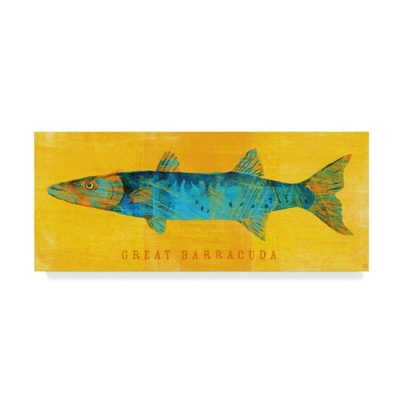 Trademark Fine Art 'Great Barracuda' Canvas Art by John W. Golden