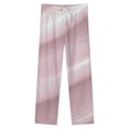 thumbnail image 4 of Soft Pink Marble Texture Winter Female Pants Flannel High Waist Women Pants Lady Warm Straight Leg Plush Trousers, 4 of 7