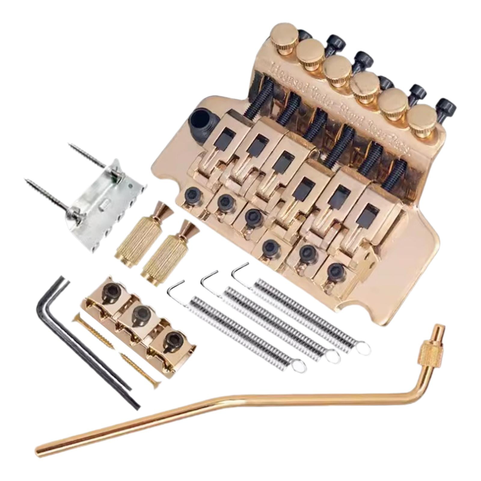 LeeQinersw Guitar Tremolo Bridge Portable Electric Guitar Replacement Electric Guitar Parts gold