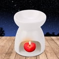 thumbnail image 1 of Lámpara de aromaterapia Nocturna Quemador de Aceite Esencial de cerámica Quemador de Incienso de aro itorio de Oficina hogar[Amor] Lámpara de fragancia Spptty decoración hogareña, 1 of 6
