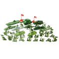 thumbnail image 4 of 52x Modelo Figuras Playset Coleccionables, Miniaturas Modelo Hombres Figuras con Tanque Vehículo Accesorios para Niños Niños Niños B Hugo Juego de soldado, 4 of 10