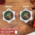 thumbnail image 3 of 3drose, Red-eyed Tree Frog (agalychnis Callidryas) - Na02 Aje0387 - Adam Jones, 3 inch Snowflake Porcelain Ornament, 3 of 7