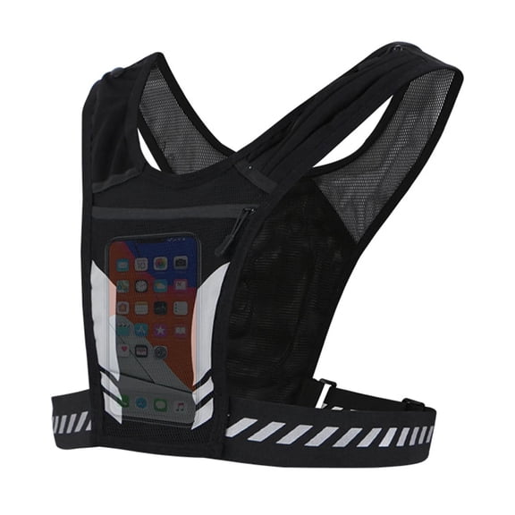 Ultra Lightweight Running Vest with Phone Pocket Water Bottle Holder Breathable Hydration Pack for Cycling Hiking Trail Outdoor