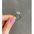 thumbnail image 3 of solitaire jewels 3CT Round Moissanite Engagement Ring For Women With Pave Diamond Shank, 10K Rose Gold, 3 of 4