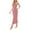 Pink, variant on Women's Elegant Halter Dress Sleeveless Bodycon Long Party Dress for Evening Pink XS