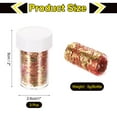 thumbnail image 2 of Uxcell Flocons d'Or 18g 3 Bouteilles Feuilles d'Or avec Maille Rouge, 2 of 6